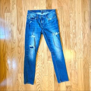 Womens distressed gap jeans
